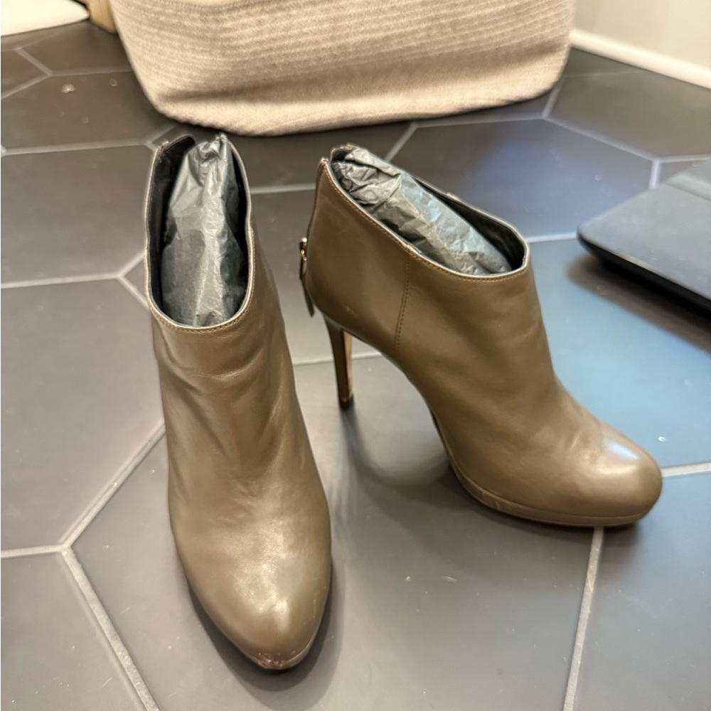 LK Bennett Taupe Ankle Booties